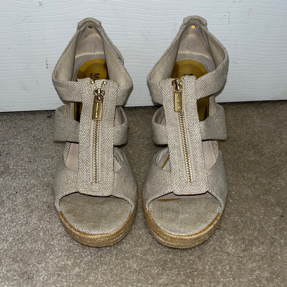 Michael Kors zipper wedge